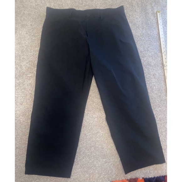 Lululemon ABC Pants Mens 40 Classic Fit Warpstreme Black Stretch Preppy 40x28 - Picture 1 of 9